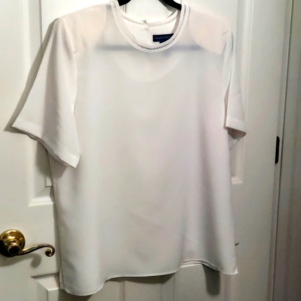 Karen Scott Polyester Blouse